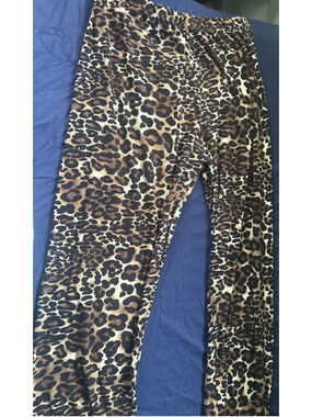APH Leopard Print Leggings 2X/3X Plus Size Animal Pattern Soft Stretch Lounge